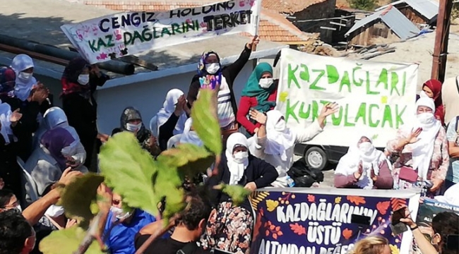 Çanakkale halkı Kaz Dağları katliamına izin vermedi!