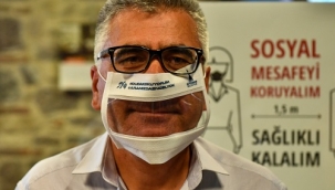 İzmir’de işitme engelliler için şeffaf maske üretiliyor