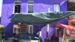 Kemalpaşa Yukarıkızılca evleri rengarenk boyanıyor