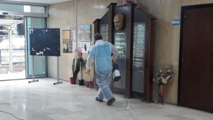 Konak’taki okullara dip bucak dezenfekte