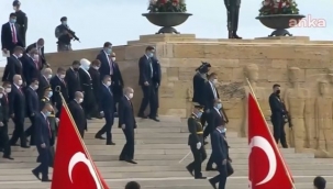 Atatürk'e saygısızlık! Anıtkabir'de 'Erdoğan' sloganı