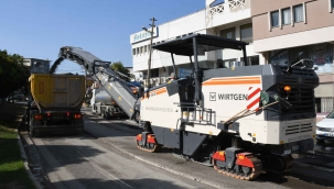 Asfalt freze Karabağlar yollarında