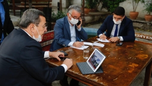 Başkan Batur kriz masasında! Belediye ekipleri sahada