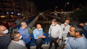 Başkan Soyer'den Bostanlı Ahırkuyu Deresi'nde gece mesaisi!