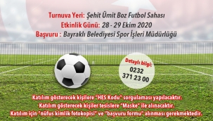 Bayraklı Belediyesi'nden 29 Ekim'de Ayak Tenisi Turnuvası