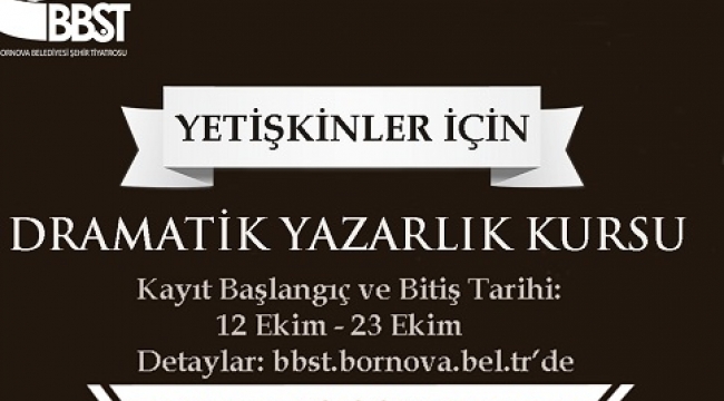 Bornova'da internet üzerinden Dramatik Yazarlık Eğitimi!