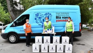 Büyükşehir'den taziye evlerine koli yardımı