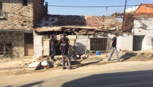 Büyükşehir kazada zarar gören o evleri tamir etti