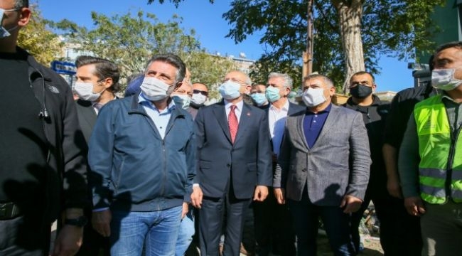CHP lideri Kılıçdaroğlu deprem bölgesinde