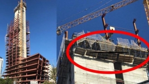 Depreme gökdelende çalışırken yakalandı: Bir işçi düşerek can verdi