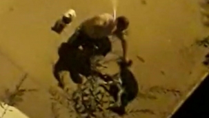 İzmir ayağa kalktı: Köpeğe boruyla dayak!