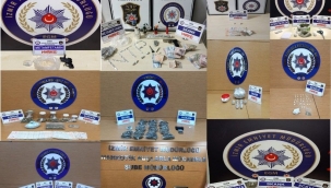 İzmir'de uyuşturucu operasyonlarında 52 gözaltı