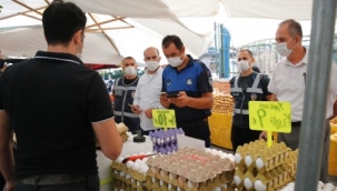 Konak'ta Pazarcılara HES Kodu Denetimi