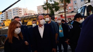 Muharrem İnce enkaz bölgesinde!