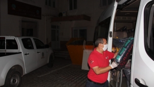 Ödemiş'ten deprem bölgesine yardım eli yardım araçları yola çıktı