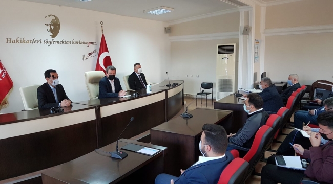 Başkan Koştu'dan koronavirüs toplantısı