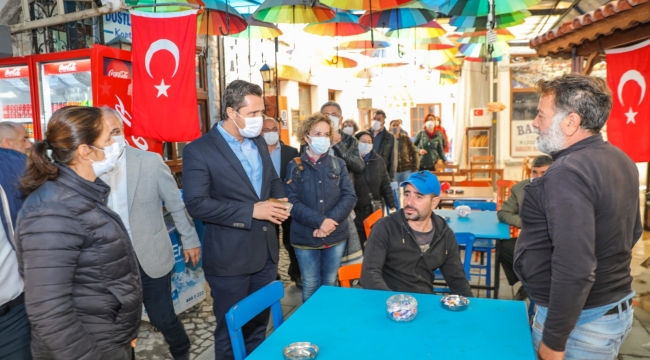 CHP’li Yücel'den Seferihisar'a geçmiş olsun ziyareti