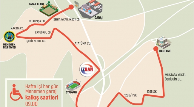 'Engelsiz Menemen' için yeni bir hizmet daha