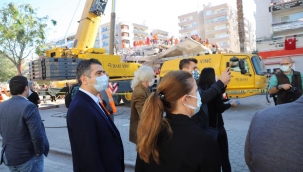 Menderes’te deprem mesaisi