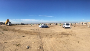 Moloz döküm alanında özel güvenlik önlemleri alındı