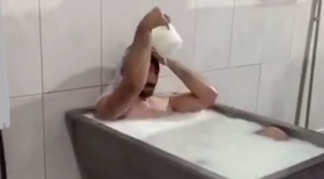 'Süt banyosu' olayında yeni gelişme: 'İç çamaşırlarım üstümdeydi'