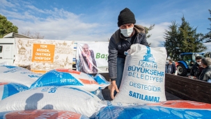 Büyükşehir'den 3 ilçede üreticiye yem desteği!