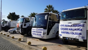 Çeşme Belediyesi araç filosuna 8 yeni araç ekledi