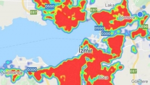 İzmir’in tamamı kırmızıya büründü: Güvenli bölge kalmadı!