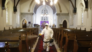 Konak’ta ibadethanelere dezenfekte seferberliği!