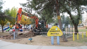 Rafet Şenbaydur Parkı yenileniyor 