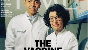 Uğur Şahin ve Özlem Türeci TIME kapağında