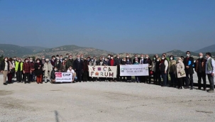 Foçalılardan 'mera alanına biyokütle tesisi'ne tepki!