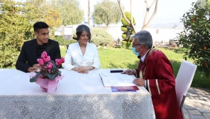 Göztepe’nin Kalecisi İrfan Can’ın nikâhını Başkan İnce kıydı!