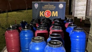 Manisa'da 3 bin 615 litre sahte içki ele geçirildi