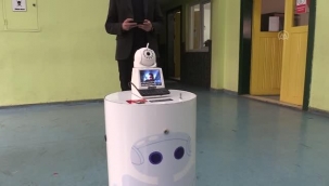 Urfalı öğrencilerden nabzı ve kandaki oksijeni ölçen robot 