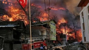 Bakan Kurum'dan Artvin'deki yangınla ilgili açıklama 