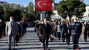 Bornova'da 100'üncü yılda İstiklal Marşı töreni!