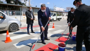 Buca’da yaya önceliği için kırmızı çizgi 