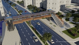 Büyükşehir'den üst geçitlere estetik dokunuş!