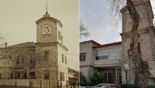 İzmir'in ilk saat kulesinin bulunduğu 131 yıllık binaya kaçak PVC!