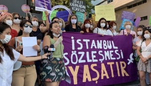 Kadınlar meydanlara iniyor : İstanbul Sözleşmesi feshedilemez! 