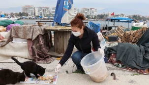 Karşıyakalılardan can dostlara beslenme desteği!