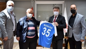 Bornova Kulüpler Birliği yeni yönetimden Başkan İduğ’a ziyaret 