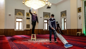 Buca’nın camilerinde ramazan temizliği  