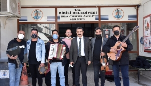 Dikili Belediyesi’nden müzisyenlere destek 
