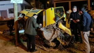 İzmir'de hakimiyetini kaybeden sürücü hayatını kaybetti!