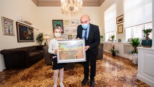 Japonya’dan ödülle dönen Lara’dan Başkan Soyer’e ziyaret