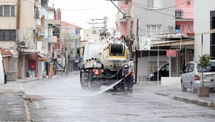 Bayraklı Belediyesi 90 bin noktayı dezenfekte etti