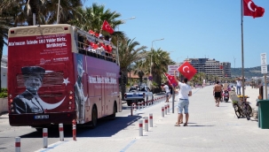 Çeşme’de 19 Mayıs coşkusu sokaklara taşındı 