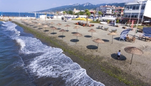 1 Temmuz hareketliliği: Güzelbahçe'nin plajları yaza hazır